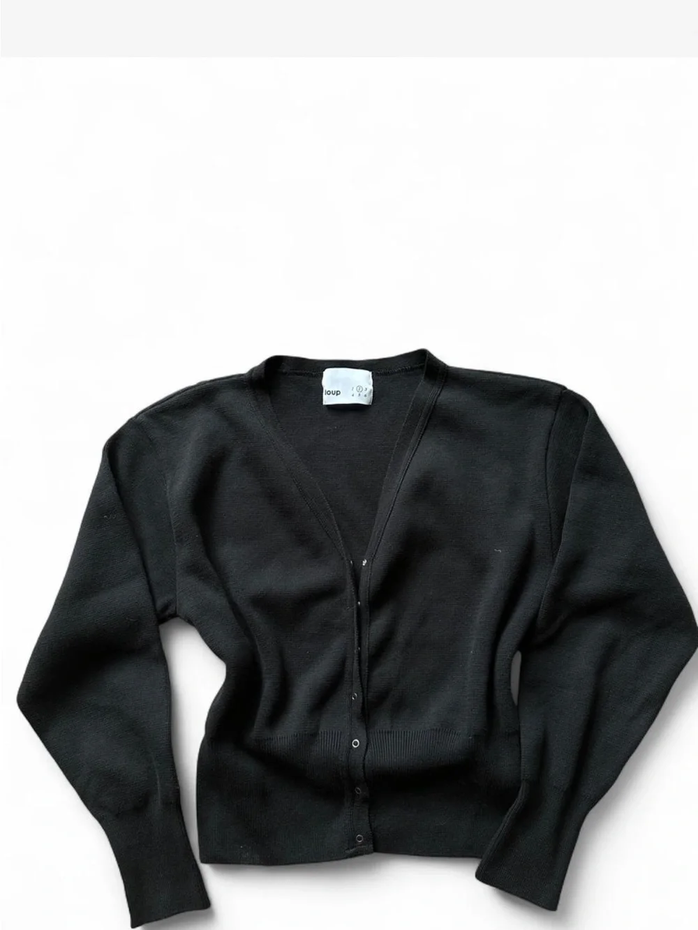 Loup online Black cardigan with button up front #cardigan #buttonup - Picture 2 of 3
